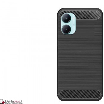 Carbon guminis dėklas - juodas (Realme C33/Realme C33 2023) Carbon guminis dėklas - juodas (Realme C33/Realme C33 2023)